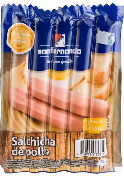 hot dog sachet x 3