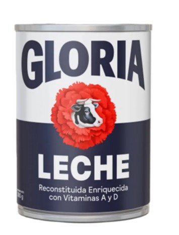 leche gloria azul 390 g grande unidad