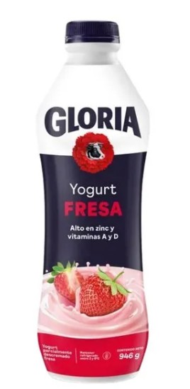 yogurt litro gloria 946 g. unidad