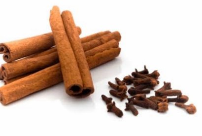 Canela y clavo sobre