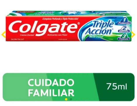 colgate triple accion 75 ml unidad